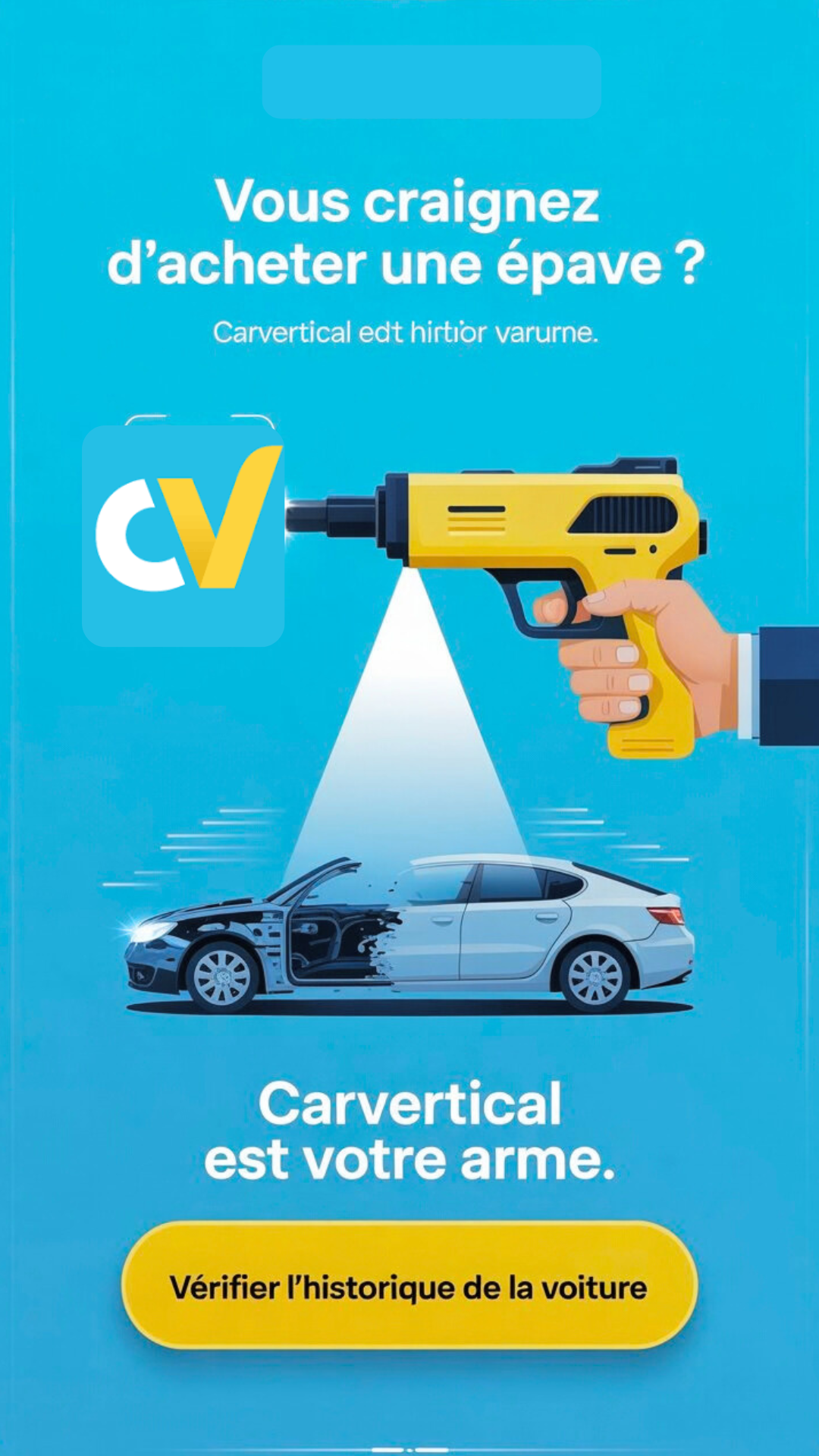 Car verticle Advertisement banner